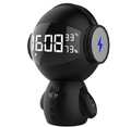 Robot Alarm Clock Speaker – Mini Bluetooth Speaker with Digital Clock & Night Light