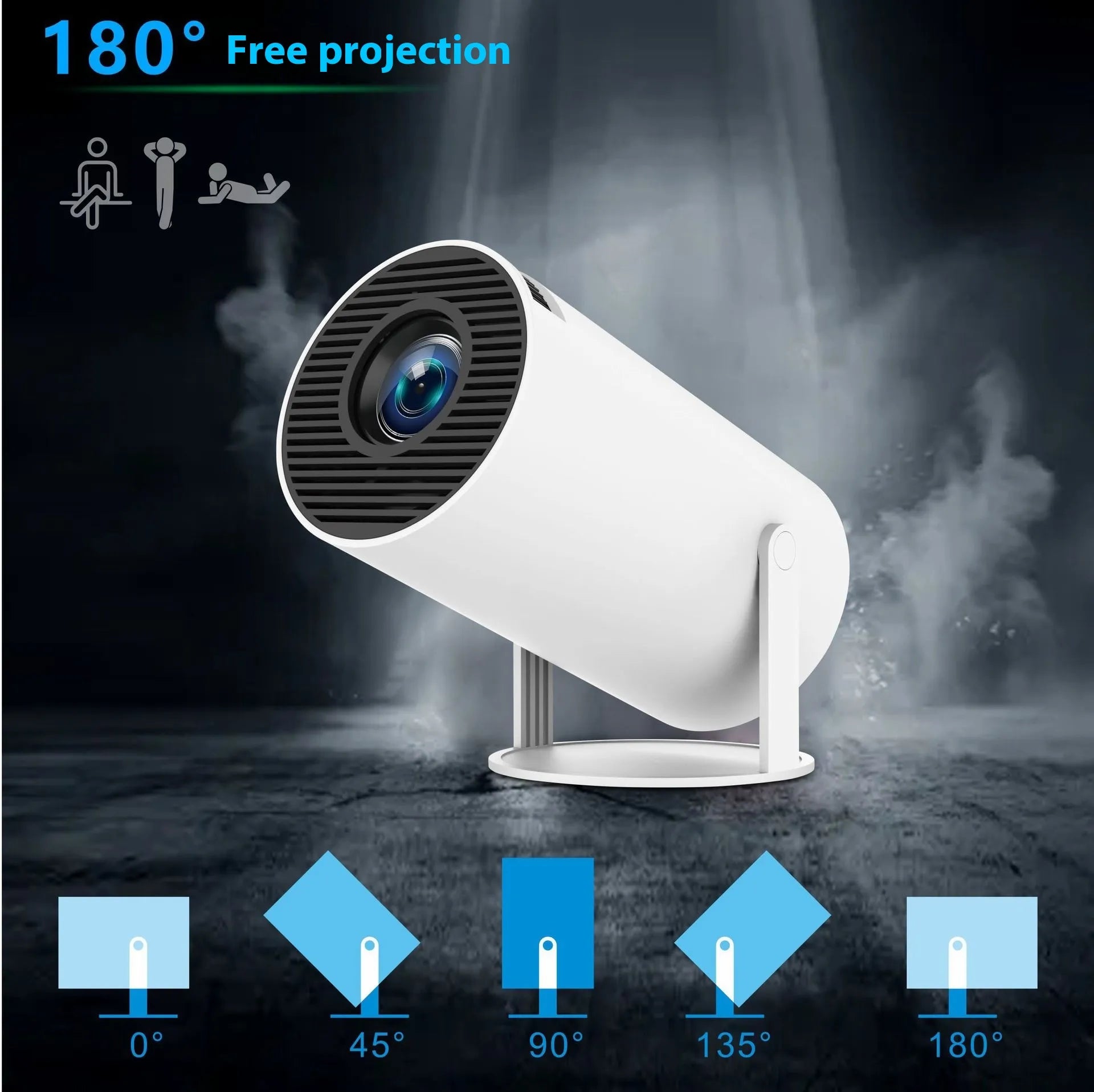 HY300 Pro Mini Projector – Portable Home Theater Projector for Movies, Gaming & Entertainment